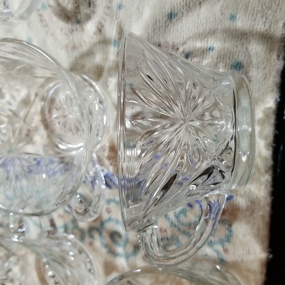 Glass Punch Bowl Cups 19 available SETB3 - Picture 4 of 11